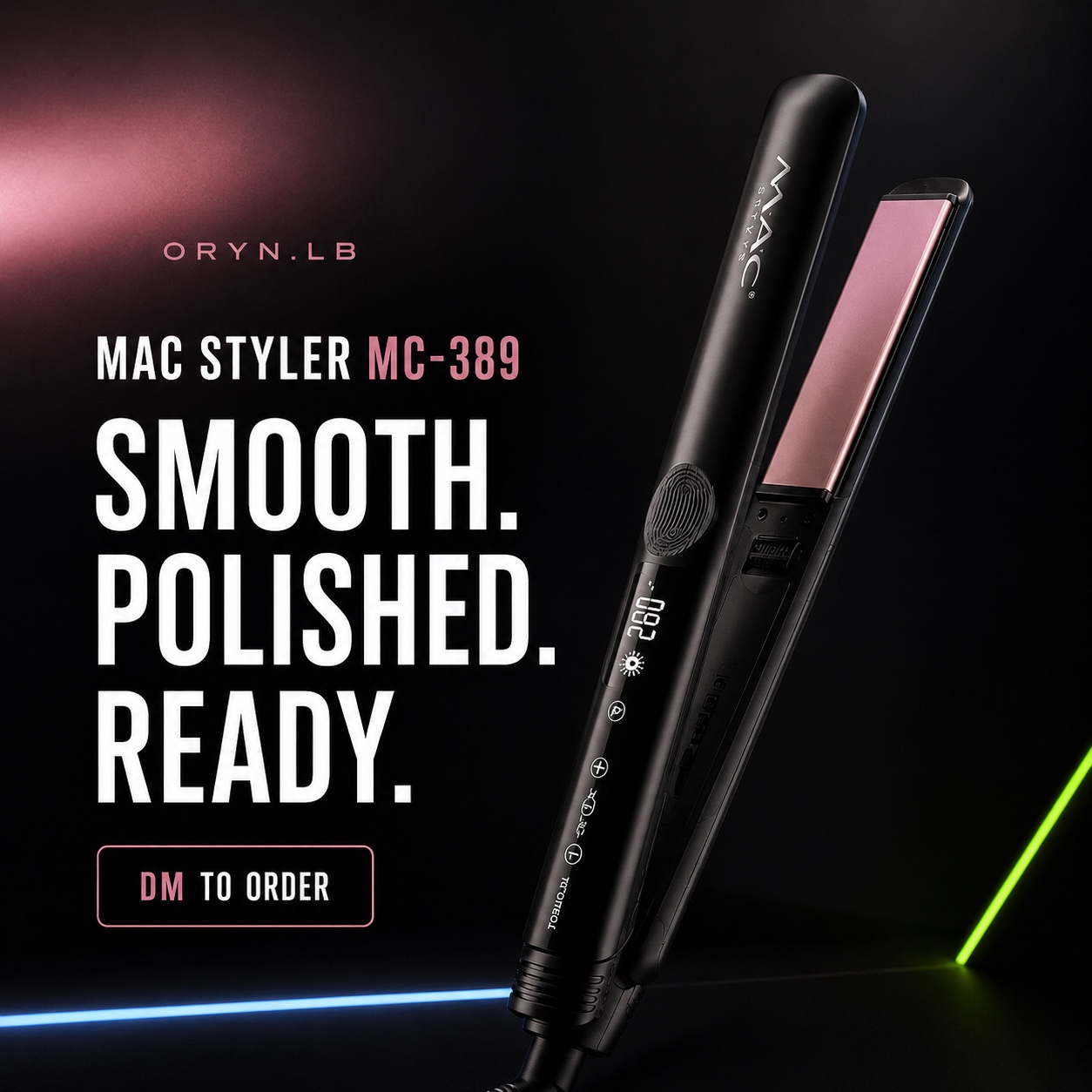 MAC Styler Touchscreen Hair Straightener